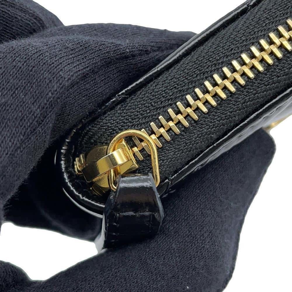 CHANEL Black Leather Coco Mark Wallet - Picture 7 of 9